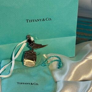 Tiffany & Co. Silver Bird Ornament with Blue Bag